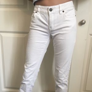 white low rise jeans